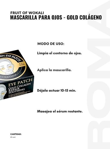 PACK 3 MASCARILLA PARA OJOS CARACOL 60UND WOKALI - 3