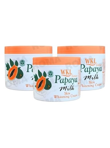 PACK 3 CREMA ACLARANTE PAPAYA Y LECHE 115ML WOKALI