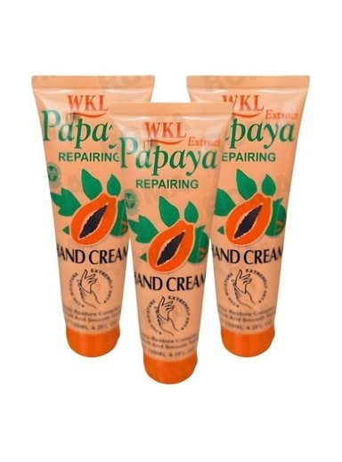 PACK 3 CREMA DE MANOS PAPAYA 120ML WOKALI