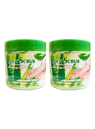 PACK 2 EXFOLIANTE PARA PIES ALOE VERA 500G WOKALI