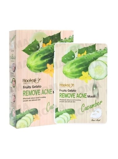 MASCARILLA FACIAL PEPINO 10UND WOKALI