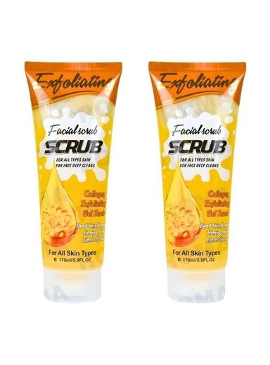 PACK 2 GEL PEELING FACIAL VITAMINA C 170ML WOKALI