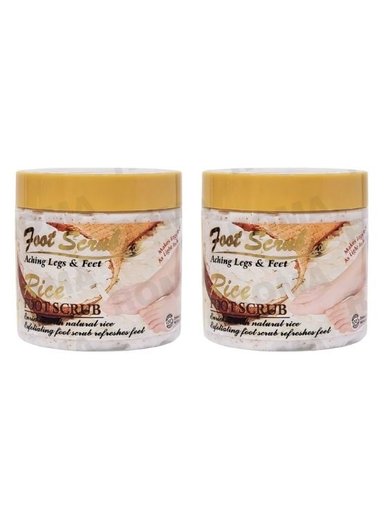 PACK 2 EXFOLIANTE PARA PIES ARROZ 500ML WOKALI