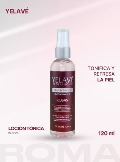 LOCIÓN TÓNICA DE ROSAS 120ML YELAVÉ