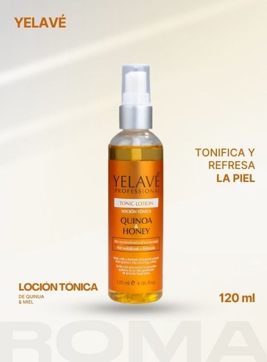LOCIÓN TÓNICA DE QUINOA Y MIEL 120ML YELAVÉ