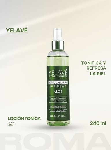LOCIÓN TÓNICA DE ALOE 240ML YELAVÉ