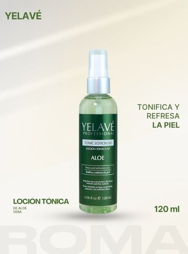 LOCIÓN TÓNICA DE ALOE 120ML YELAVÉ
