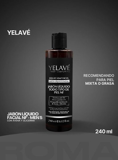 JABÓN LÍQUIDO TODO TIPO DE PIEL NF MEN`S 240ML YELAVÉ