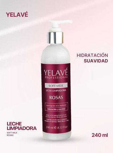 SOFT MILK DE ROSAS 240ML YELAVÉ