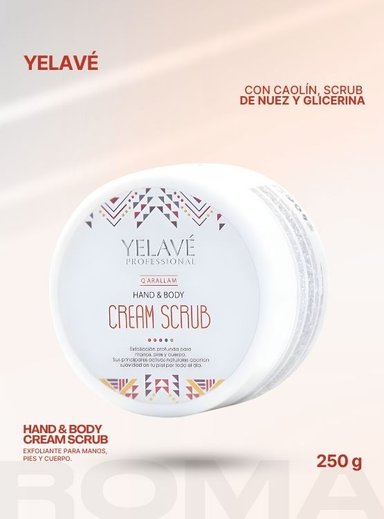 HAND Y BODY CREMA SCRUB 250 G YELAVÉ