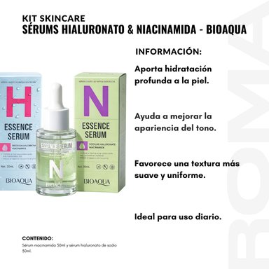 KIT SÉRUMS HIALURONATO Y NIACINAMIDA BIOAQUA - 2