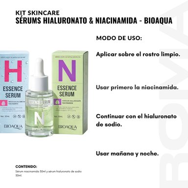 KIT SÉRUMS HIALURONATO Y NIACINAMIDA BIOAQUA - 3