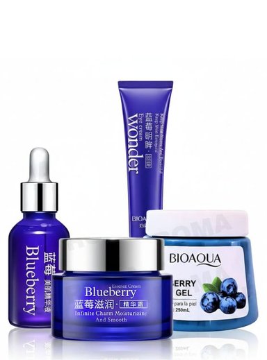 KIT SKINCARE BLUEBERRY 4 PZS BIOAQUA