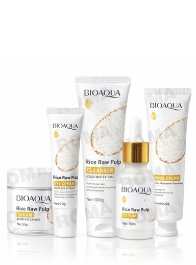 KIT ACLARANTE DE ARROZ 5PZS BIOAQUA