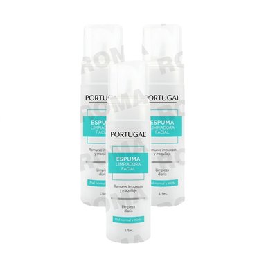 PACK 3 ESPUMA LIMPIADORA FACIAL 175ML PORTUGAL