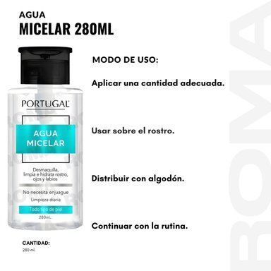 PACK 2 AGUA MICELAR 280ML PORTUGAL - 3