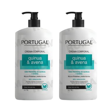 PACK 2 QUINUA Y AVENA CREMA CORPORAL 700G PORTUGAL