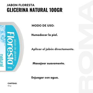 PACK 2 JABÓN CON GLICERINA NATURAL 100G FLORESTA - 3