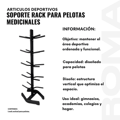 SOPORTE RACK PARA PELOTAS MEDICINALES - 2