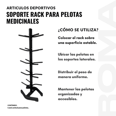SOPORTE RACK PARA PELOTAS MEDICINALES - 3