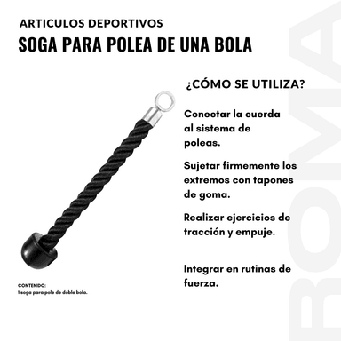 SOGA PARA POLEA DE UNA BOLA - 3