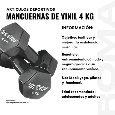 MANCUERNAS DE VINIL 4 KG - 2