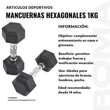 MANCUERNAS HEXAGONALES 1KG - 2