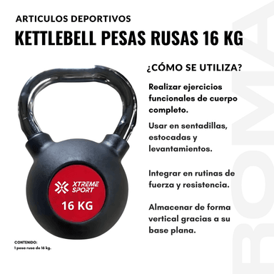 KETTLEBELL PESAS RUSAS 16 KG - 3