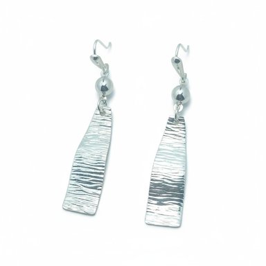 ARETE DE PLATA COLGANTE COLGANTE LARGO CON DISEÑO