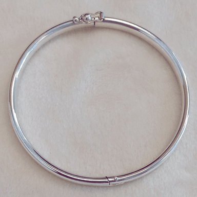 PULSERA DE PLATA (M) PUÑERA PLANA 60MM