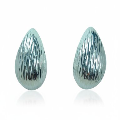 ARETE DE PLATA GOTA GRANDE CON DISEÑO