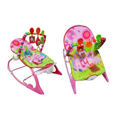 SILLA MECEDORA VIBRADORA MUSICAL ROCKER FUCSIA PARA BEBÉ - 3