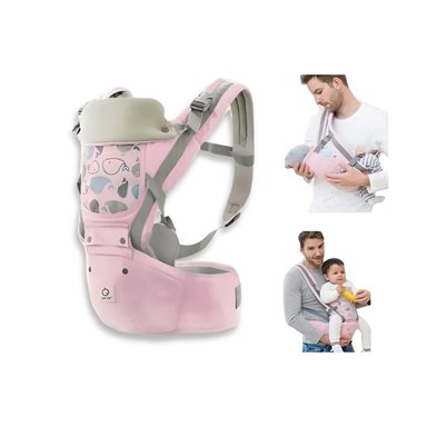 CANGURO ERGONÓMICO BALLENITA 3 EN 1 PARA BEBÉ NIÑA