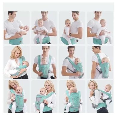 CANGURO ERGONÓMICO BALLENITA 3 EN 1 PARA BEBÉ NIÑO - 2