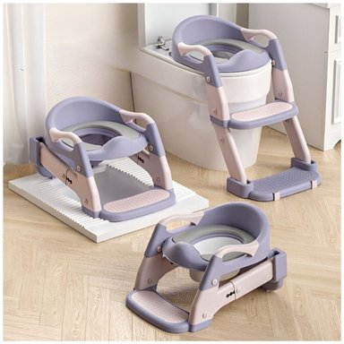 ESCALERA CON BACÍN DE ENTRENAMIENTO 2 EN 1 PARA BEBÉ NIÑA