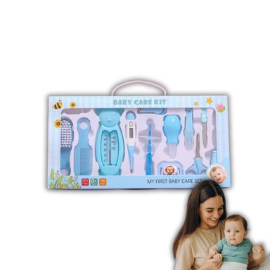 KIT DE CUIDADO PERSONAL CELESTE PARA BEBÉ 13 PCS