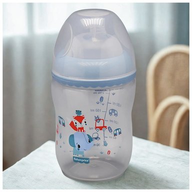 BIBERÓN FISHERPRICE ANTICÓLICOS CELESTE 270 ML