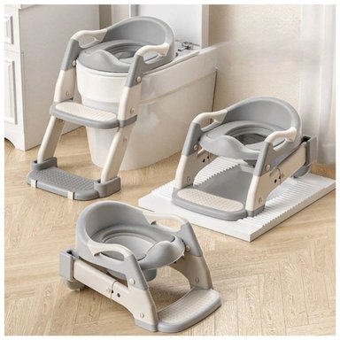 ESCALERA CON BACÍN DE ENTRENAMIENTO 2 EN 1 PARA BEBÉ - COLOR ALEATORIO