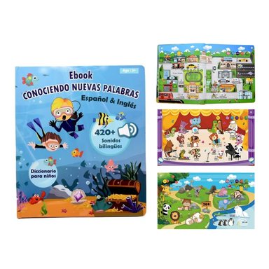 LIBRO MUSICAL CONOCIENDO NUEVAS PALABRAS ESPAÑOL Y INGLÉS