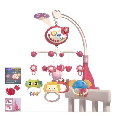 Móvil Musical Proyector con Temporizador Automático para Bebé Niña