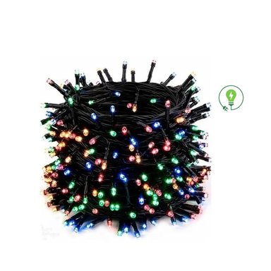 LUCES LED NAVIDEÑAS MULTICOLOR CON PANEL SOLAR -10 MTS - 5