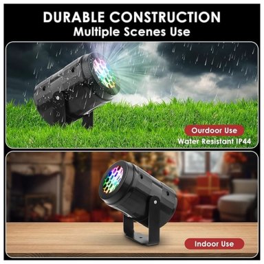 PROYECTOR NAVIDEÑO LUCES LED MULTICOLOR PARA EXTERIOR E INTERIOR - 2