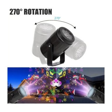 PROYECTOR NAVIDEÑO LUCES LED MULTICOLOR PARA EXTERIOR E INTERIOR - 4