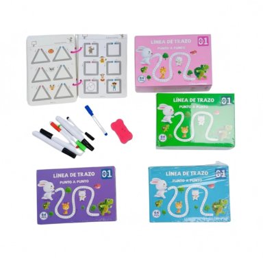 LIBRO DE TRAZOS MÁGICOS PARA NIÑAS APRENDIZAJE TEMPRANO - 2
