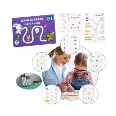 LIBRO DE TRAZOS MÁGICOS PARA NIÑAS APRENDIZAJE TEMPRANO - 3