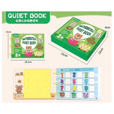 LIBRO INTERACTIVO MONTESSORI OSITO MATEMÁTICAS INFANTIL PRE ESCOLAR - 2