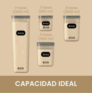 SET X9 CONTENEDORES HERMÉTICOS BELESSI - 4