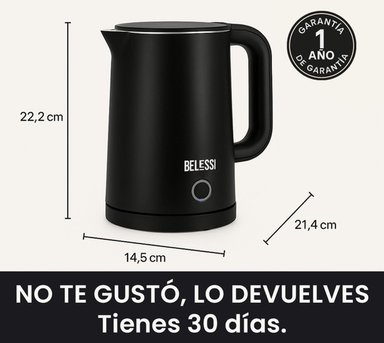 HERVIDOR ELÉCTRICO BELESSI 2.3L – CAPACIDAD XL, HIERVE RÁPIDO PARA TODA LA FAMILIIA. - 6