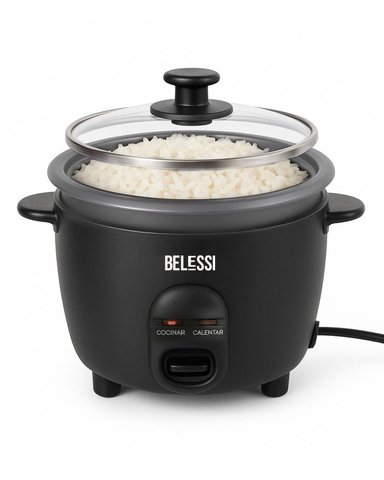 OLLA ARROCERA ELÉCTRICA BELESSI 1.8L + ACCESORIOS – COCINA FÁCIL, IDEAL PARA TODA LA FAMILIA - 2