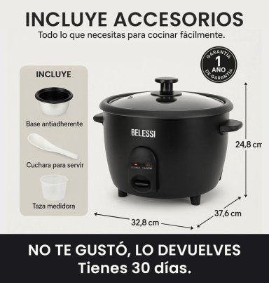 COMBO X2: OLLA ARROCERA + LICUADORA 2 VELOCIDADES 500W - 4